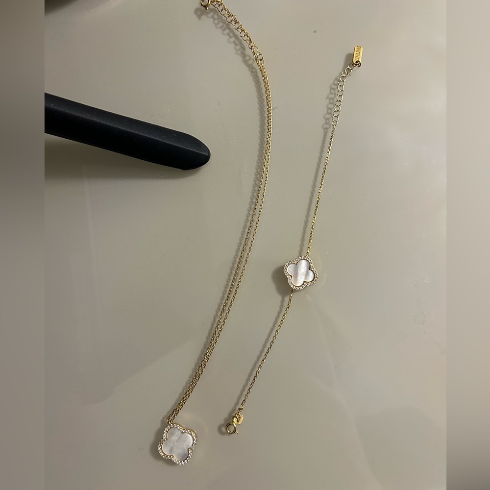 clover bracelet & necklace